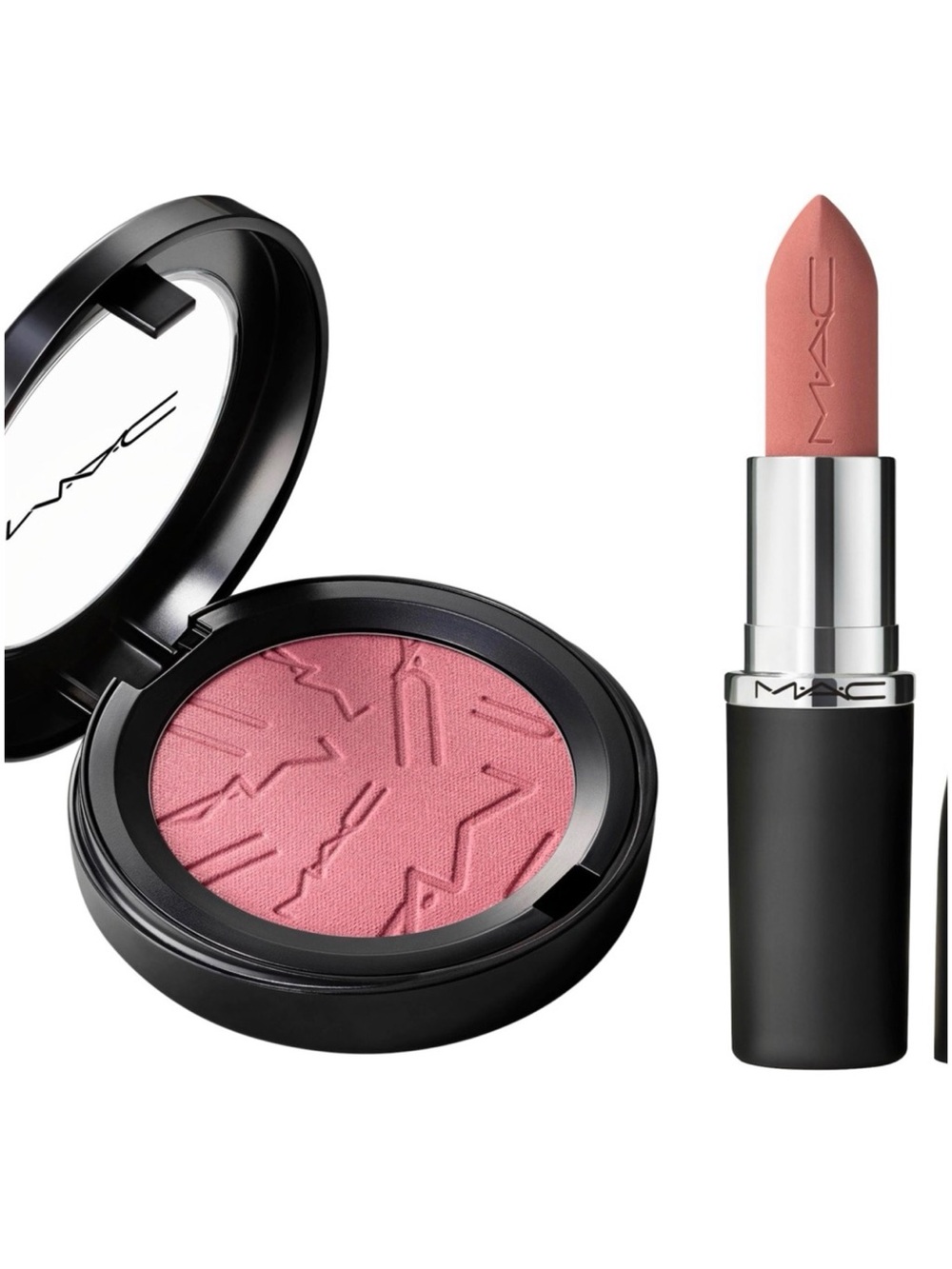 MAC Cosmetics Skinfinish Colourstruck Blush and Lipstick Set - Honey love